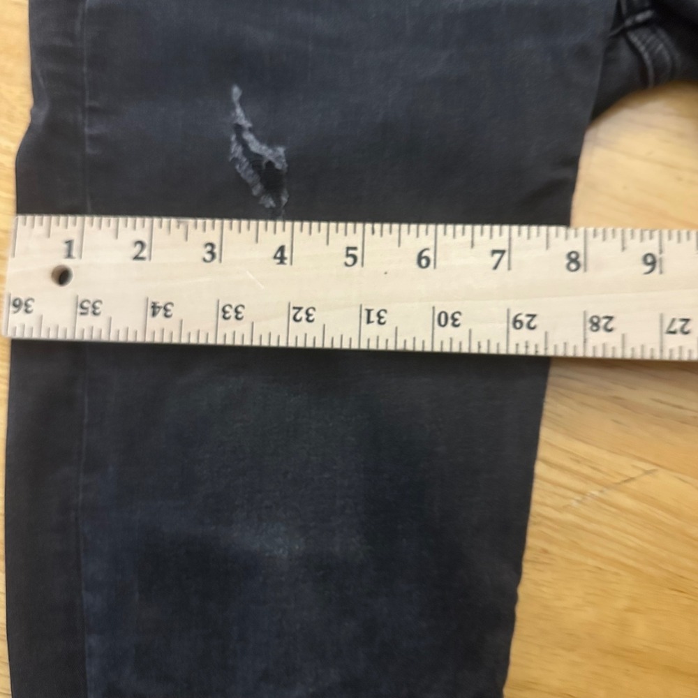 BKE Stella‎ Womens Black Denim Ankle Skinny Jeans Size 27 Distressed Low Rise - Picture 8 of 12